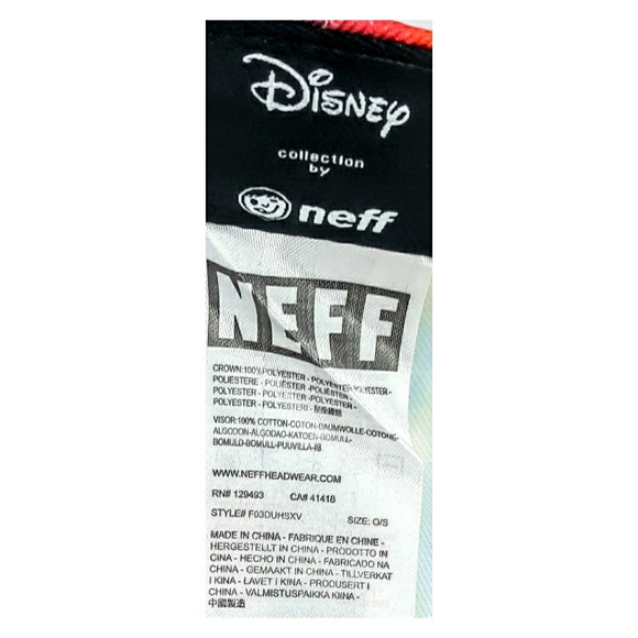 NWT NEFF Disney Collection Mickey Mouse Snapback cap hat - Picture 6 of 6